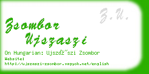 zsombor ujszaszi business card